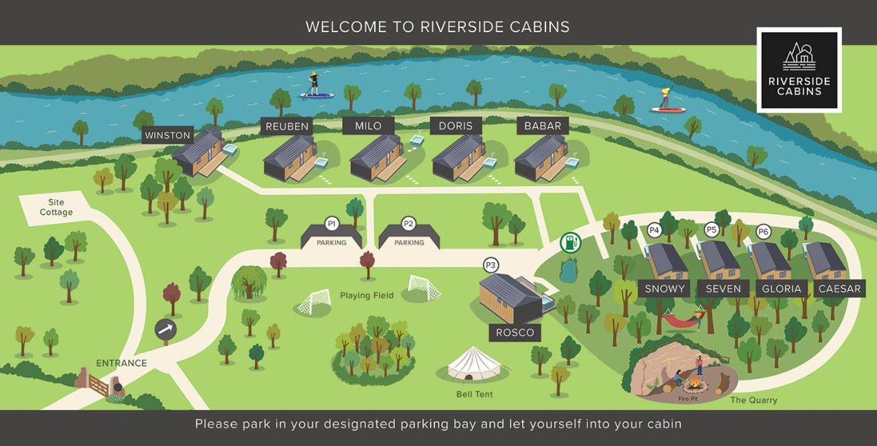 Riverside Cabins 什鲁斯伯里 外观 照片